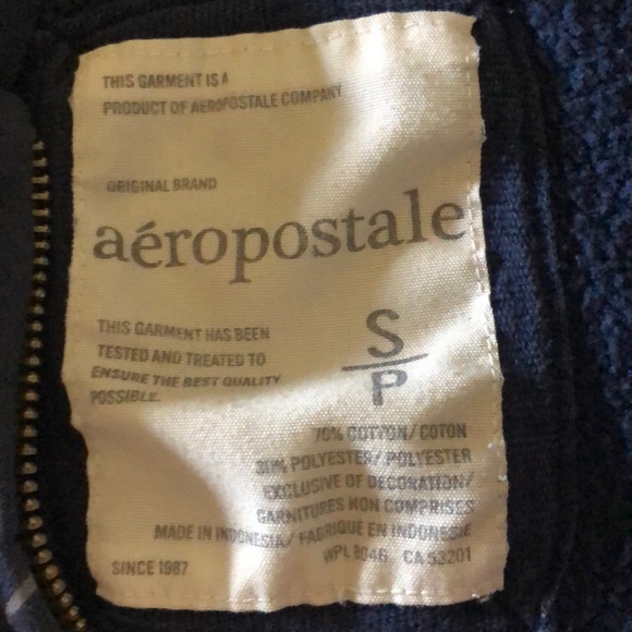 Dark blue aeroposle hoodie - Picture 2 of 3